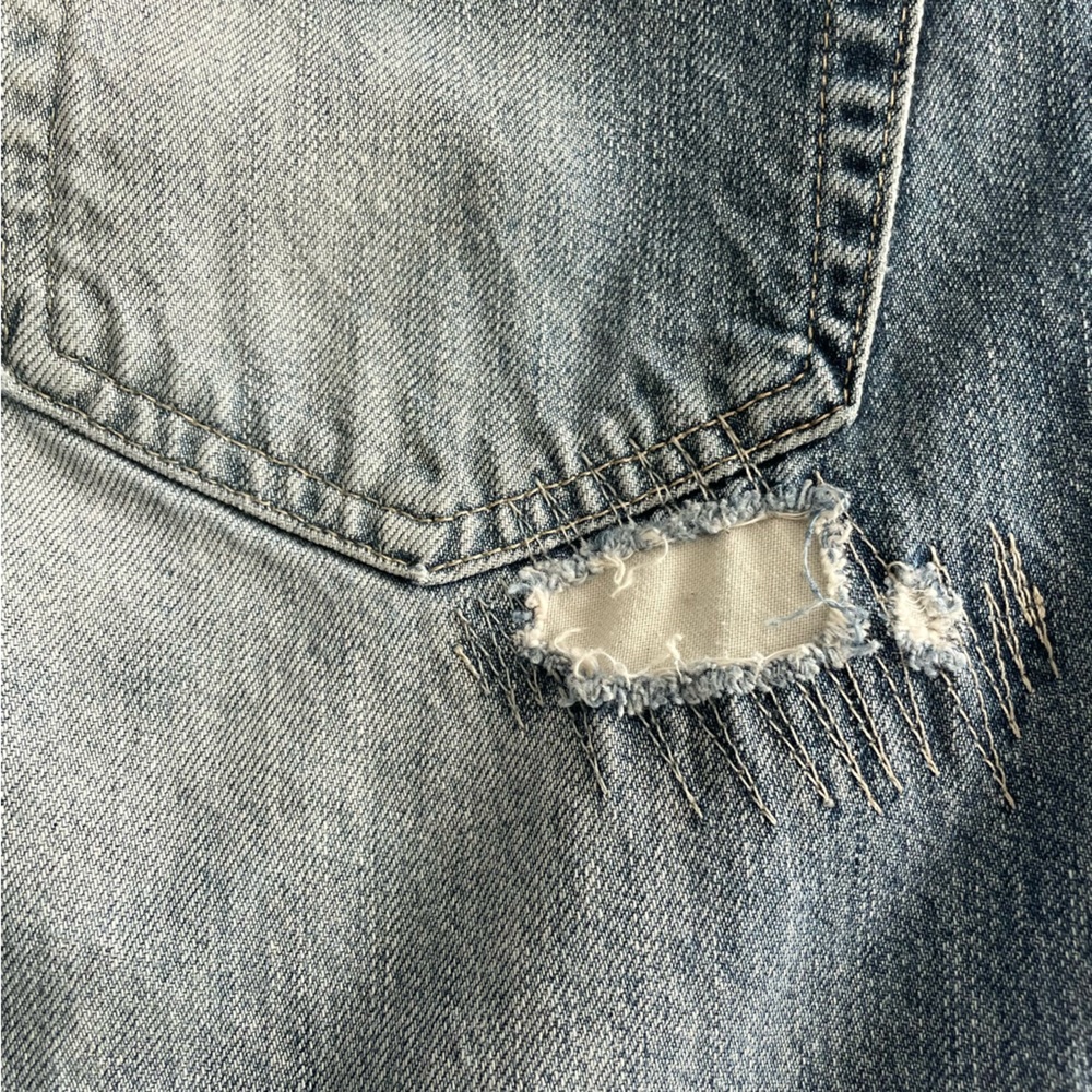 AG Adriano Goldschmied Women's Phoebe High Rise Tapered Leg Super Distressed 24 - Picture 4 of 11